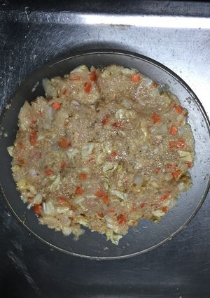 高野豆腐でカサ増しヘルシー餃子のたね-レシピのメイン写真