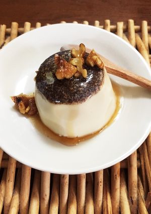 えごま 豆腐ぷりん クルミソースかけ♪-レシピのメイン写真