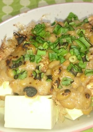 梅入り☆焼き納豆腐-レシピのメイン写真