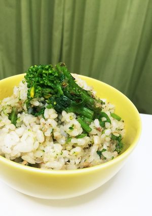 菜の花ご飯 からし和えのリメイク-レシピのメイン写真