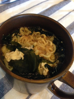 レンジで簡単、味噌スープラーメン-レシピのメイン写真