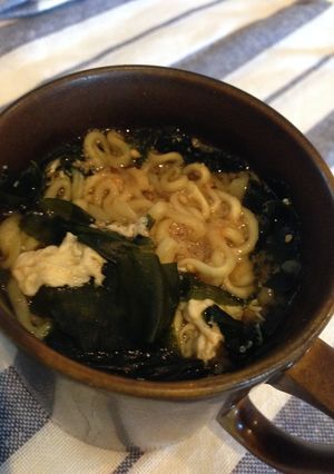 レンジで簡単、味噌スープラーメン-レシピのメイン写真