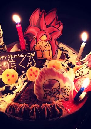 誕生日ケーキ☆ドラゴンボール デコチョコ-レシピのメイン写真