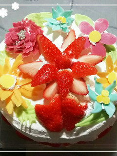 誕生日ケーキ-レシピのメイン写真