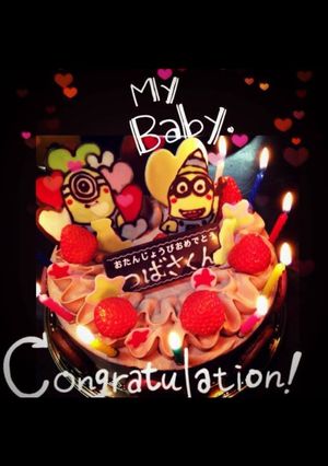 誕生日ケーキ☆ミニオン☆デコチョコ-レシピのメイン写真