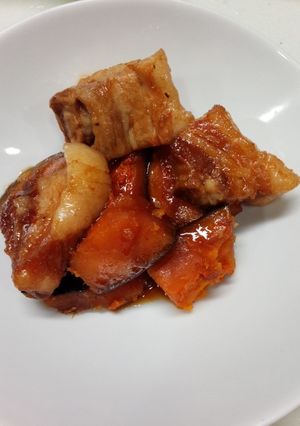 豚バラとかぼちゃのこっくり煮-レシピのメイン写真