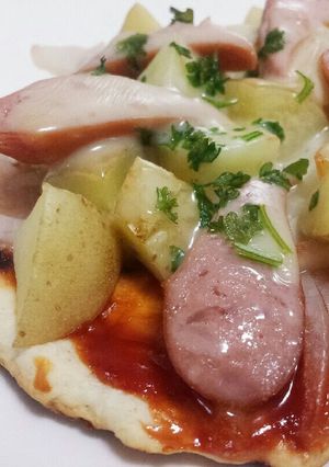 発酵無しフライパンで作る家庭のミニピザ-レシピのメイン写真