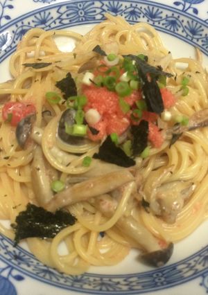 【パスタ】明太子クリームパスタ-レシピのメイン写真