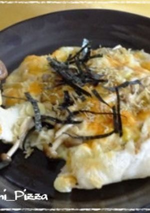 熱々ねぎ胡麻☆お餅ピザ-レシピのメイン写真