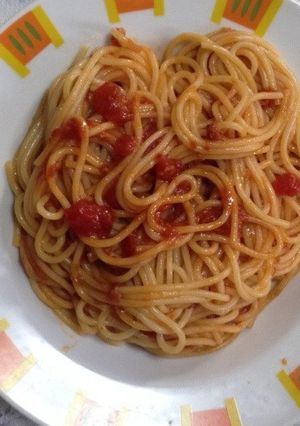 娼婦風スパゲティー(プッタネスカ)-レシピのメイン写真