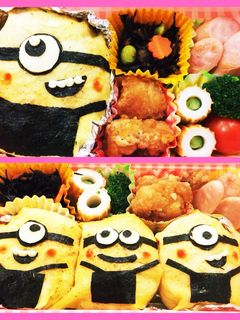 キャラ弁♡ミニオン♡簡単♡-レシピのメイン写真