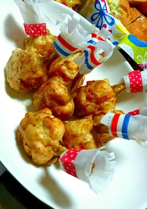 ボリュームUP♪手羽元チューリップ焼き-レシピのメイン写真