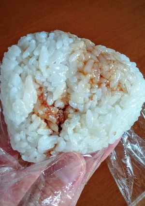 ズボラで旨い☆お好み焼き風おにぎり-レシピのメイン写真