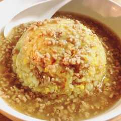 รูปของ 肉餡かけチャーハン！