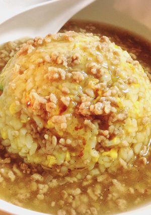 肉餡かけチャーハン！-レシピのメイン写真