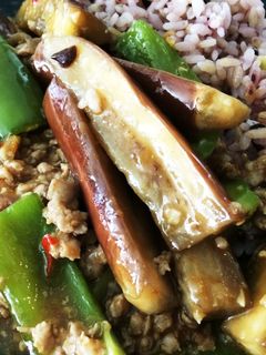 なすとピーマンの麻婆丼-レシピのメイン写真