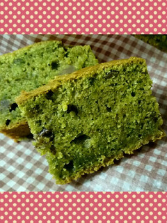 簡単しっとり抹茶と小豆のケーキ♡-レシピのメイン写真