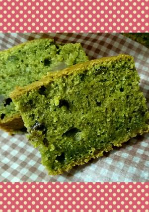 簡単しっとり抹茶と小豆のケーキ♡-レシピのメイン写真