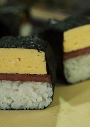 ふわふわ玉子のスパムむすび-レシピのメイン写真