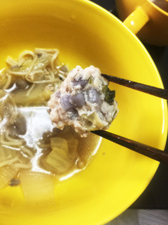 お鍋にどうぞ♪レンコン入り鶏団子-レシピのメイン写真