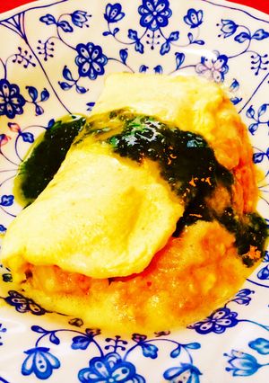 トマト#チゲ鍋#のリメイク♪オムレツ♪-レシピのメイン写真