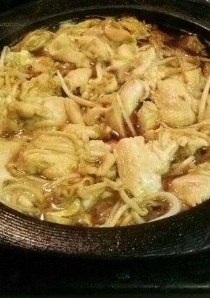 節約★もやしとキャベツの鶏肉すき焼き風-レシピのメイン写真