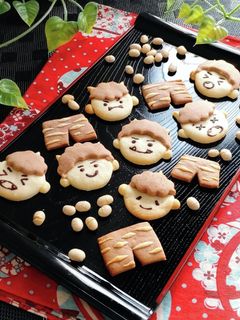 節分に☆食べて鬼退治!?鬼クッキー。-レシピのメイン写真