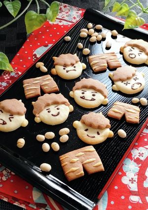 節分に☆食べて鬼退治！？鬼クッキー。-レシピのメイン写真