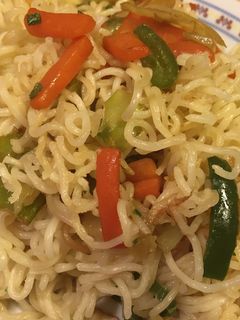 塩ラーメンで焼きそば-レシピのメイン写真