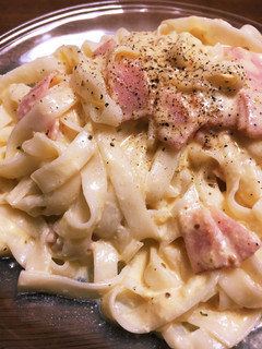 うどんカルボナーラ-レシピのメイン写真