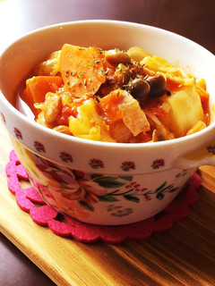 節分豆で♪ゴロ②野菜の食べるトマトスープ-レシピのメイン写真