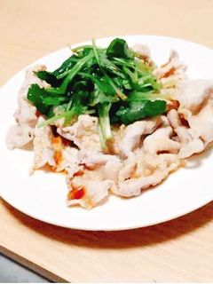 さっぱり"中華ダレ"三つ葉と豚肉さらだ-レシピのメイン写真