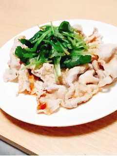 さっぱり"中華ダレ"三つ葉と豚肉さらだ-レシピのメイン写真