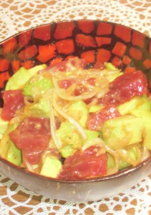 マグロとアボカドのかんたんポキ-レシピのメイン写真