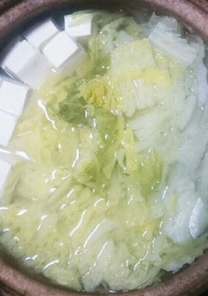 簡単！白菜たっぷり湯豆腐-レシピのメイン写真