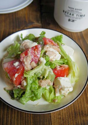 ☆簡単☆豆腐とトマトのツナサラダ-レシピのメイン写真