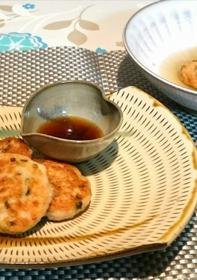 蓮根と海老のお焼きと揚げ団子-レシピのメイン写真