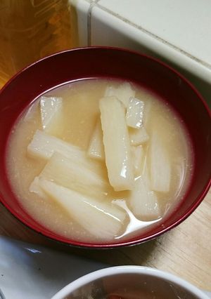 簡単☆シンプル長芋の味噌汁-レシピのメイン写真