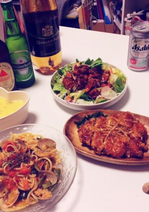 #アサリとホウレンソウのトマトパスタ-レシピのメイン写真