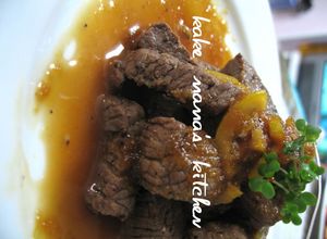 オージービーフで♥♡レモン風味ステーキ-レシピのメイン写真