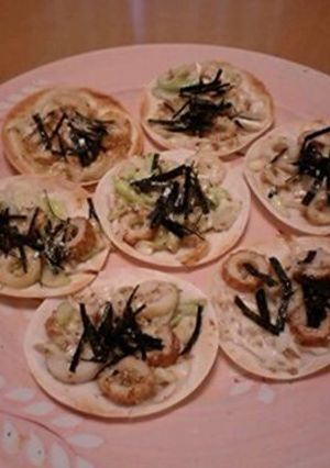 ネギちくわで照り焼きマヨ餃子ピザ♪-レシピのメイン写真