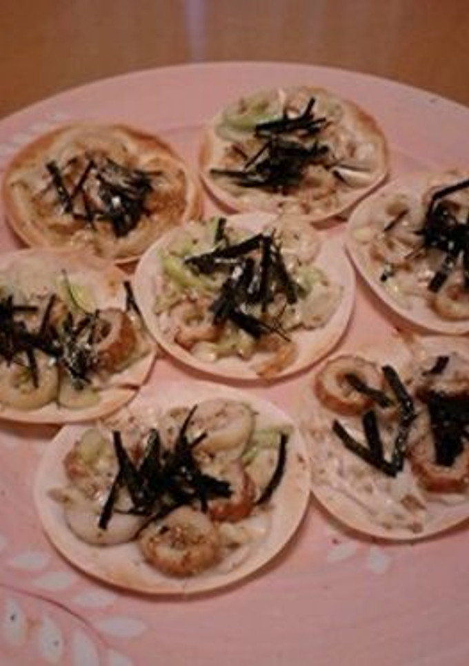 ネギちくわで照り焼きマヨ餃子ピザ♪-レシピのメイン写真