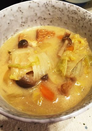 白菜の味噌バタースープ-レシピのメイン写真