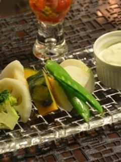温野菜のヨーグルトソース-レシピのメイン写真