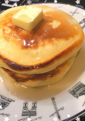 もっちもち★餅パンケーキ〜バターを添えて-レシピのメイン写真