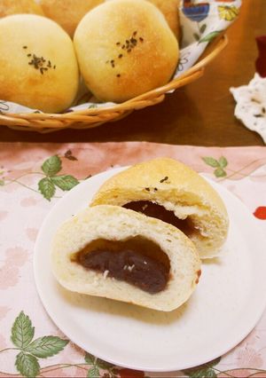 HB利用のプレーンパン…あんこを入れても-レシピのメイン写真