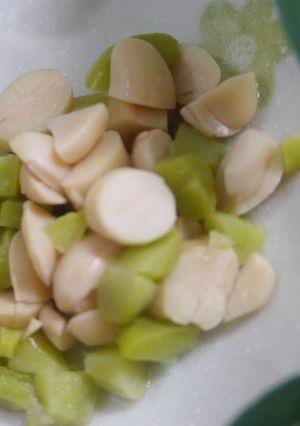 離乳食後期　大豆とソラマメ煮-レシピのメイン写真