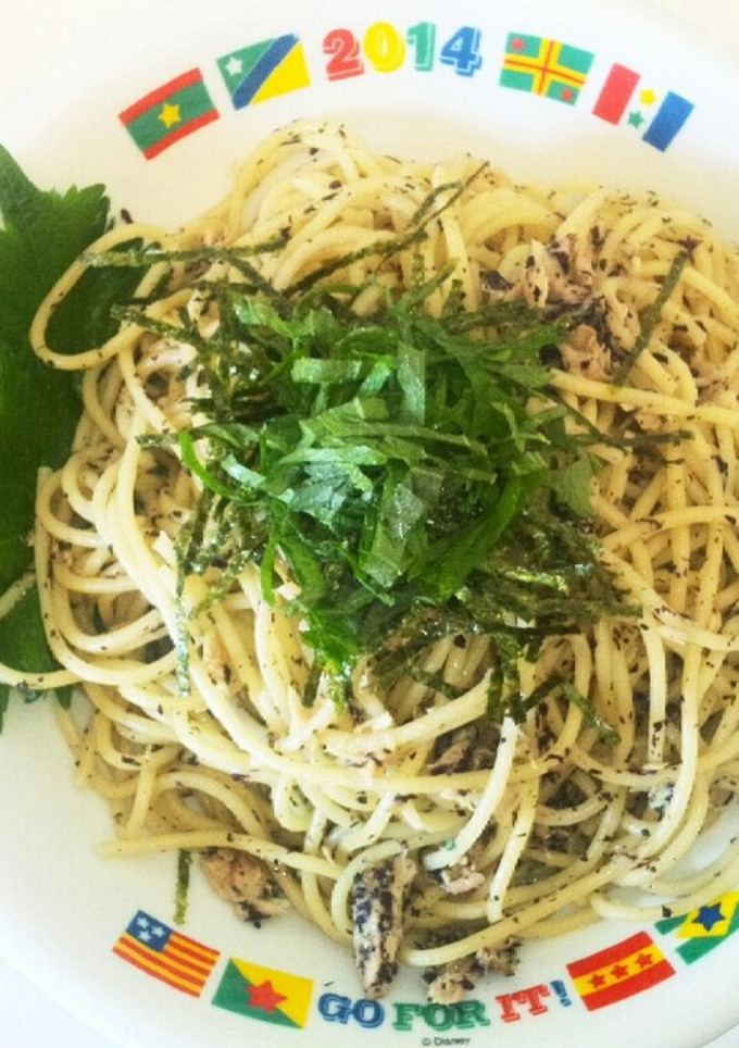 ツナとゆかりの和風パスタ-レシピのメイン写真