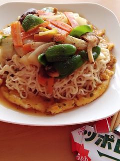 野菜たっぷりあんかけ卵麺-レシピのメイン写真