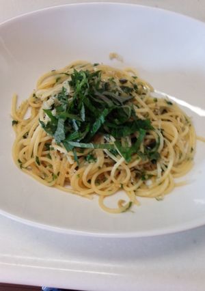 青しそとじゃこのスパゲティ！-レシピのメイン写真